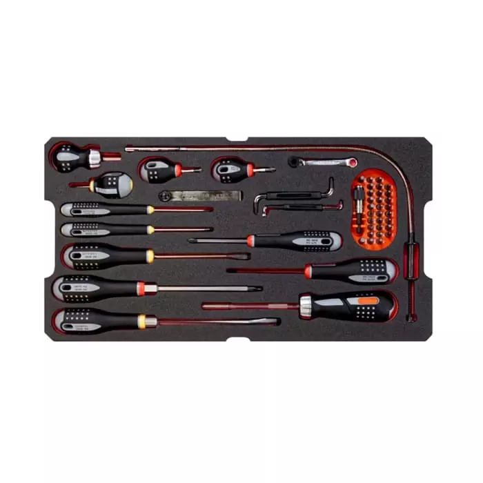 Bahco 194 Piece Heavy Duty Rigid Case General Purpose Tool Kit with Box, 4750RCHDW01FF3