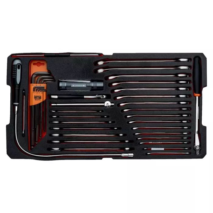Bahco 194 Piece Heavy Duty Rigid Case General Purpose Tool Kit with Box, 4750RCHDW01FF3