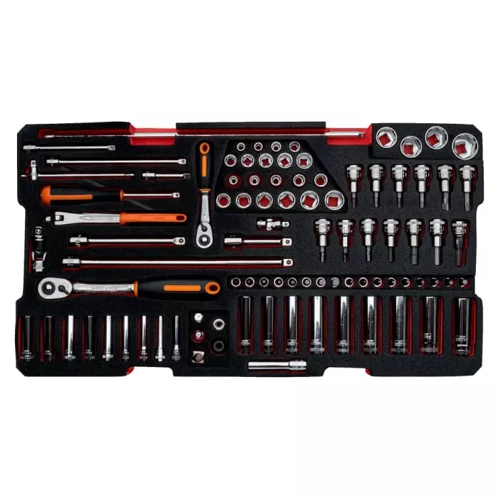 Bahco 194 Piece Heavy Duty Rigid Case General Purpose Tool Kit with Box, 4750RCHDW01FF3