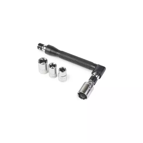 WMC 24 Piece Hand Tool Set with Storage Case Torx Magnetic Tip Chrome Vanadium Steel, Plastic Comfortable Grip Black & Yellow