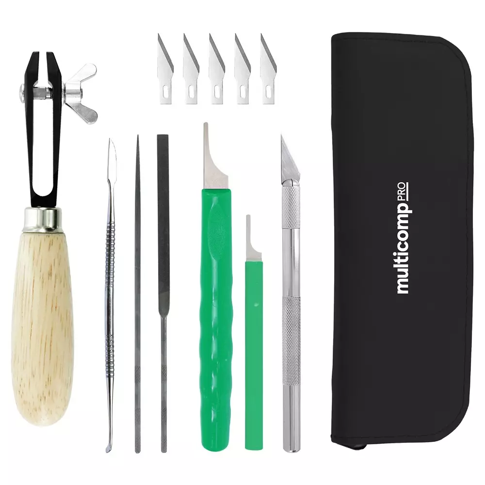 MULTICOMP PRO Finishing Tool Kit 3D Printers For Use With Accessory Type, MCP2012/3D/FL