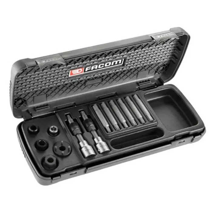 Facom 13 Piece Alternator Pulley Removal Kit Tool Kit with Case, DM.APRPF