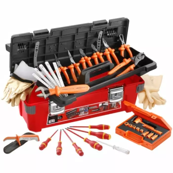 Facom 19 Piece Insulated Tool Set Tool Kit with Box, VDE Approved, 2185C.VSE