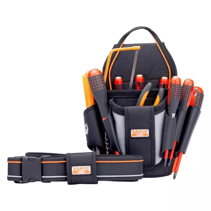 Bahco 12 Piece Chisel Set Tool Kit with Pouch VDE Approved, 4750-ETK