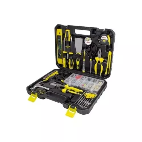 WMC 650 Piece Tool Kit with Storage Box Magnetic Tip Torx Head Chrome Vanadium Steel Black & Yellow