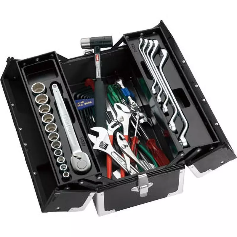 TONE Tool Set Tss460 12.7 mm Square Drive, TSS460BK (Set of 46 Pcs)