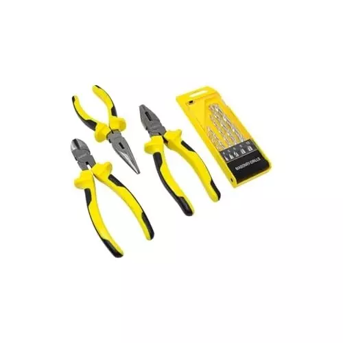 WMC 64 Piece Tool Set With Carrying Case Non-Slip, Ergonomic Handle 15 Nm Torque Black & Yellow