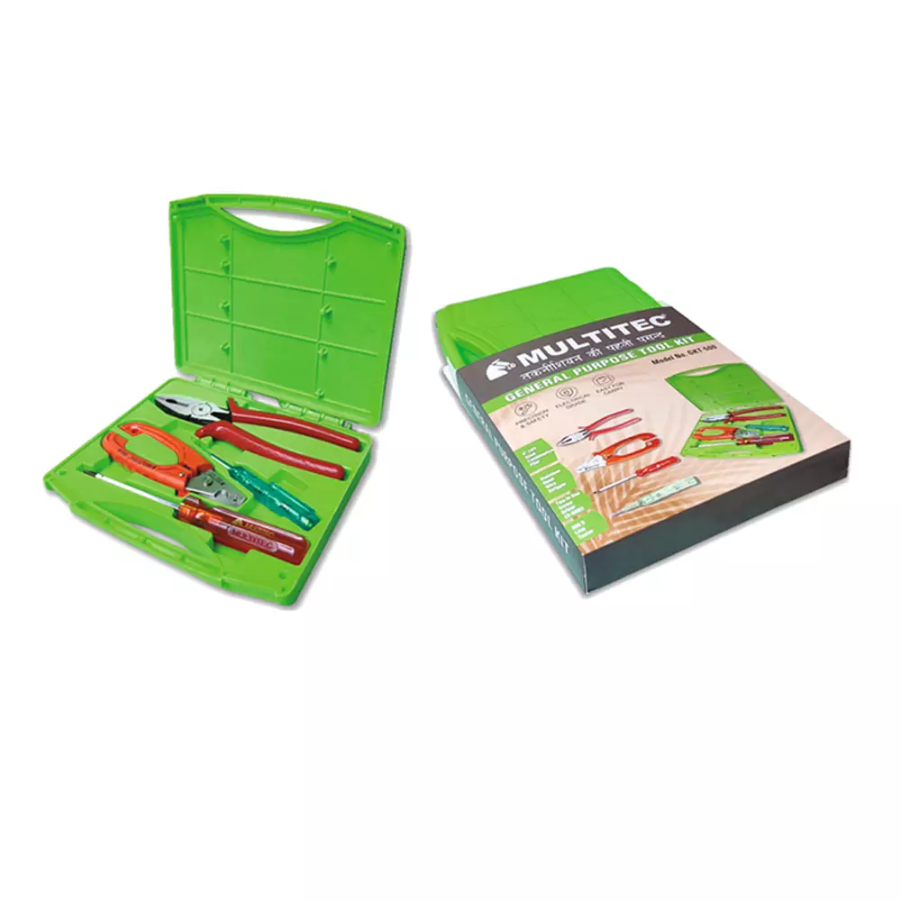multitec-general-purpose-tool-kit-with-combination-plier-wire-stripper-two-in-one-screw-driver-line-tester-gkt-500