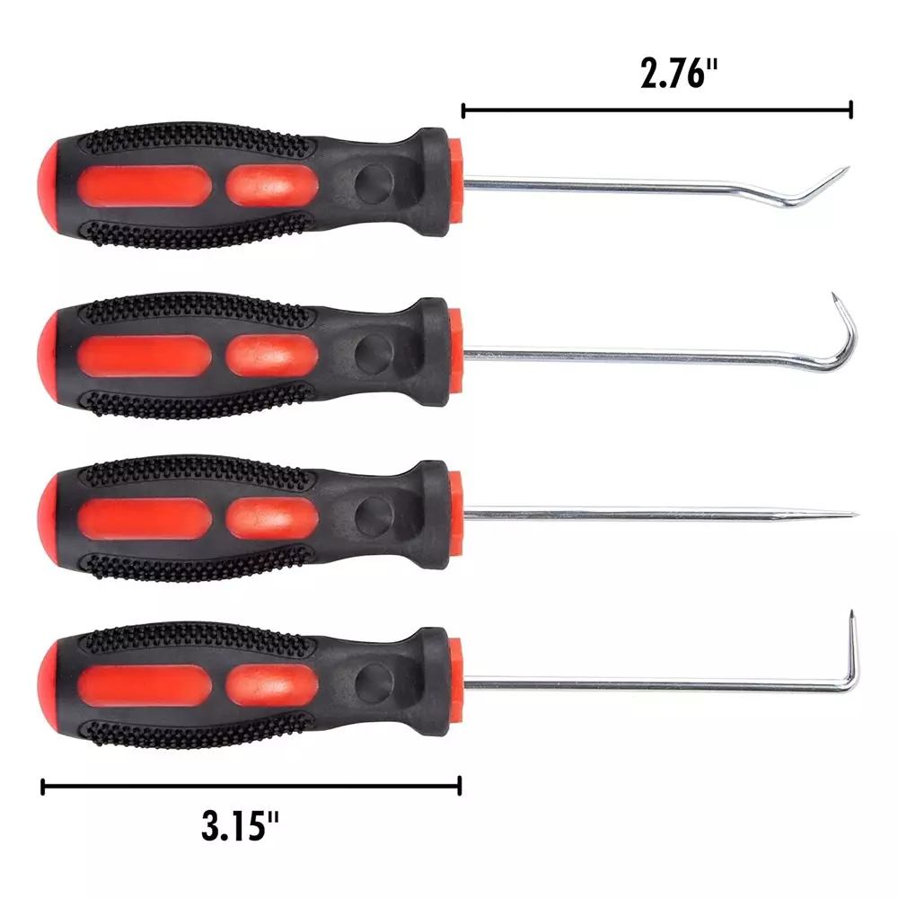 YADAV O-Ring Removal Tool Set for Automotive, Mechanical & Repair Work 160 mm Length (Set of 4)