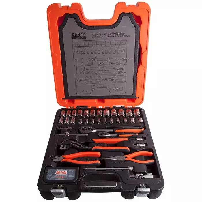 Bahco 81 Piece Electro-Mechanical Tool Kit, S81MIX