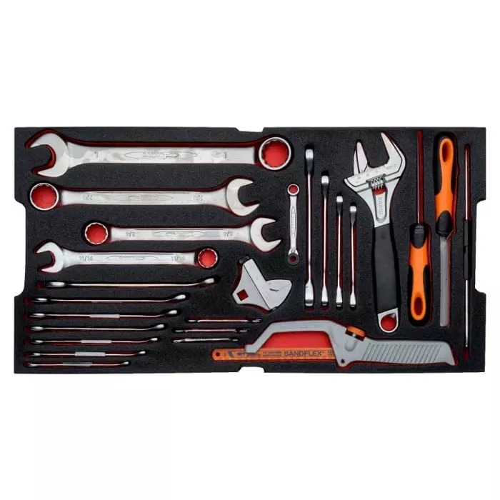 Bahco 159 Piece Heavy Duty Rigid Case Aviation Tool Kit with Case, 4750RCHDW01FF2