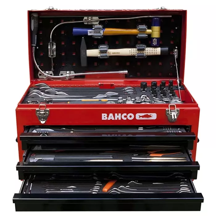 Bahco 146 Piece Maintenance Tool Kit with Box, 1483KHD3RB-FF4