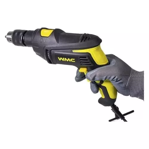 WMC 96 Piece Tool Kit with Electric Drill Durable & Compact Design 650 W Maximum Power 3000 RPM Speed Plastic, Rubber, Steel Black & Yellow