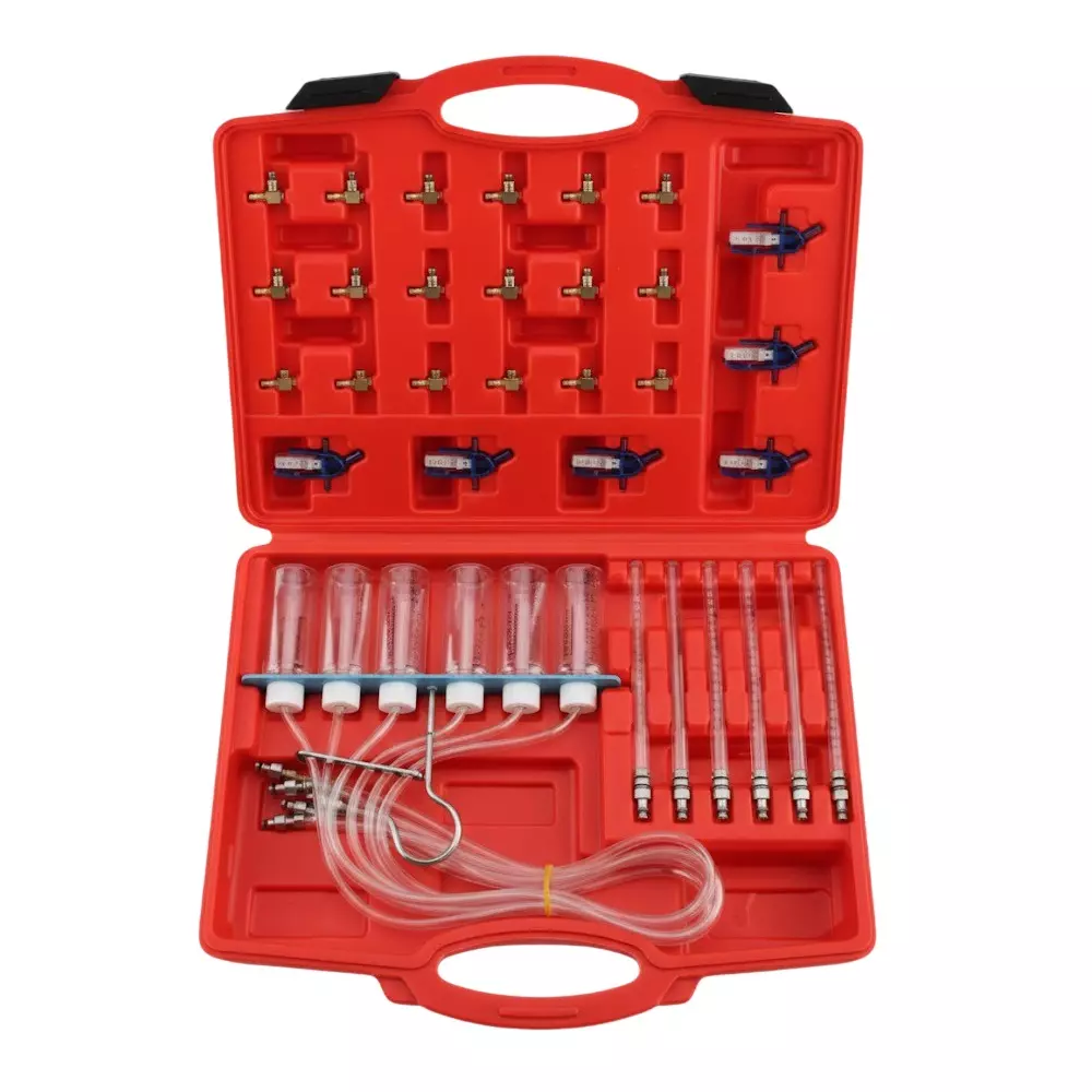 AGE TECH 24 Pcs Injector Back Leak Tester Kit for Use in Service Centers, Garages, Workshops, YZ-7015