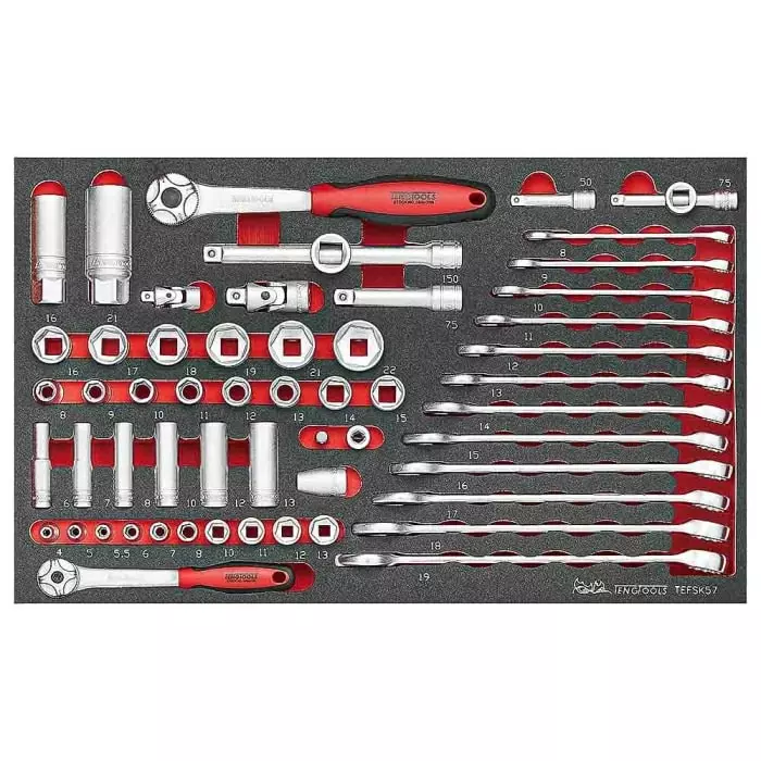 Teng Tools 118 Piece Automotive Tool Kit with Case, SCE2