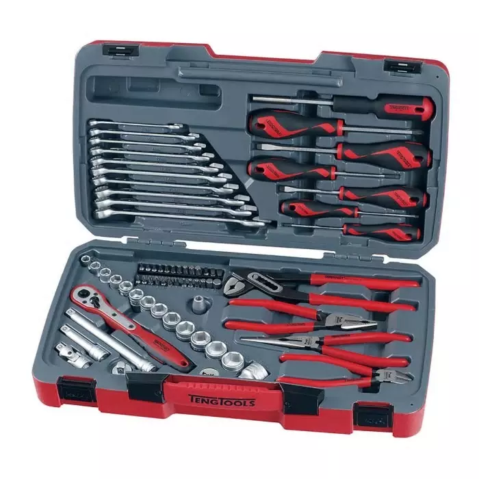 Teng Tools 67 Piece Automotive Tool Kit with Case, T3867