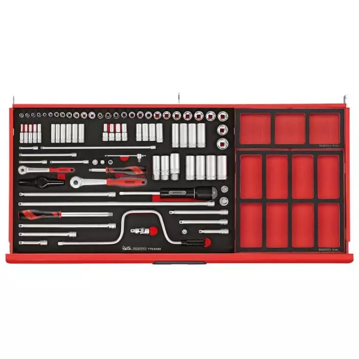 Teng Tools 846 Piece Automotive Tool Kit Tool Kit with Foam Inlay, VDE Approved, TC mmE846N