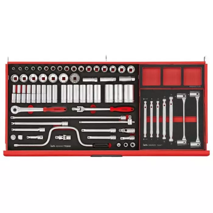 Teng Tools 846 Piece Automotive Tool Kit Tool Kit with Foam Inlay, VDE Approved, TC mmE846N