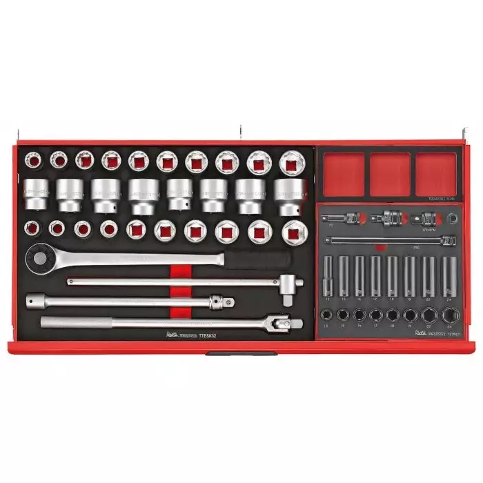 Teng Tools 846 Piece Automotive Tool Kit Tool Kit with Foam Inlay, VDE Approved, TC mmE846N