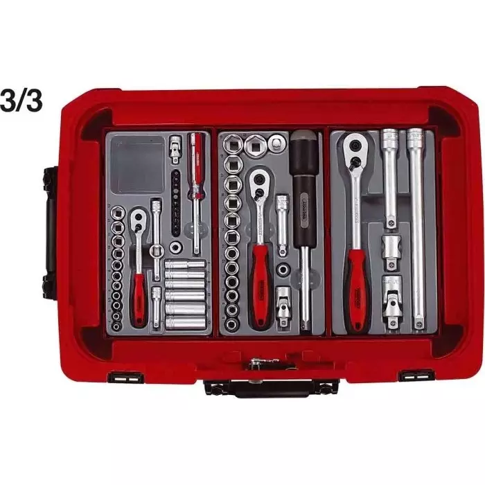 Teng Tools 100 Piece Automotive Tool Kit with Case, SC04