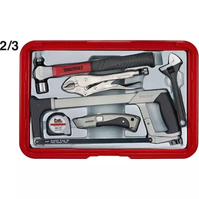 Teng Tools 100 Piece Automotive Tool Kit with Case, SC04