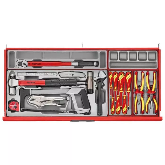 Teng Tools 1034 Piece Automotive Tool Kit Tool Kit with Foam Inlay, VDE Approved, TC mm1034N