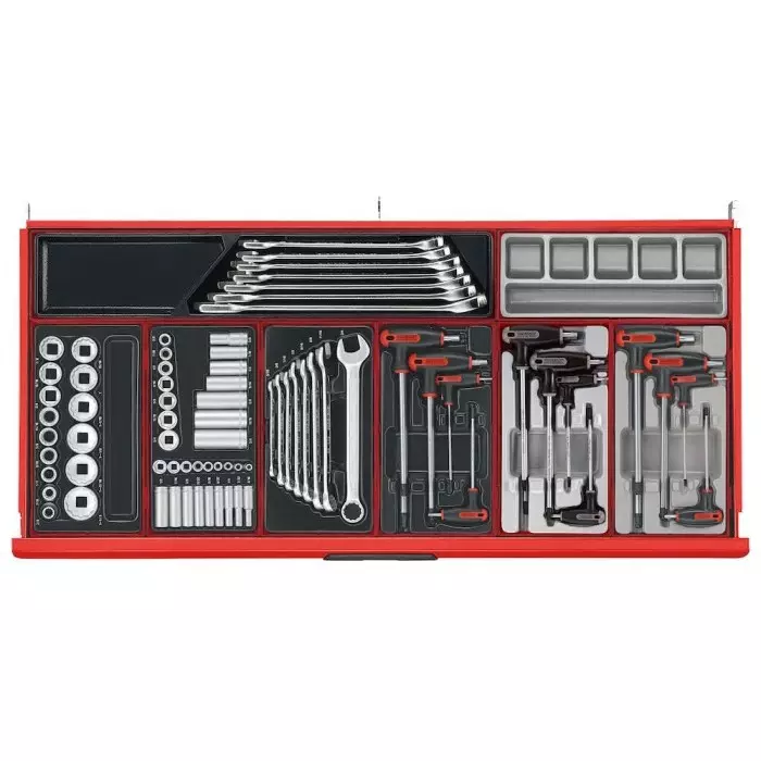 Teng Tools 1034 Piece Automotive Tool Kit Tool Kit with Foam Inlay, VDE Approved, TC mm1034N