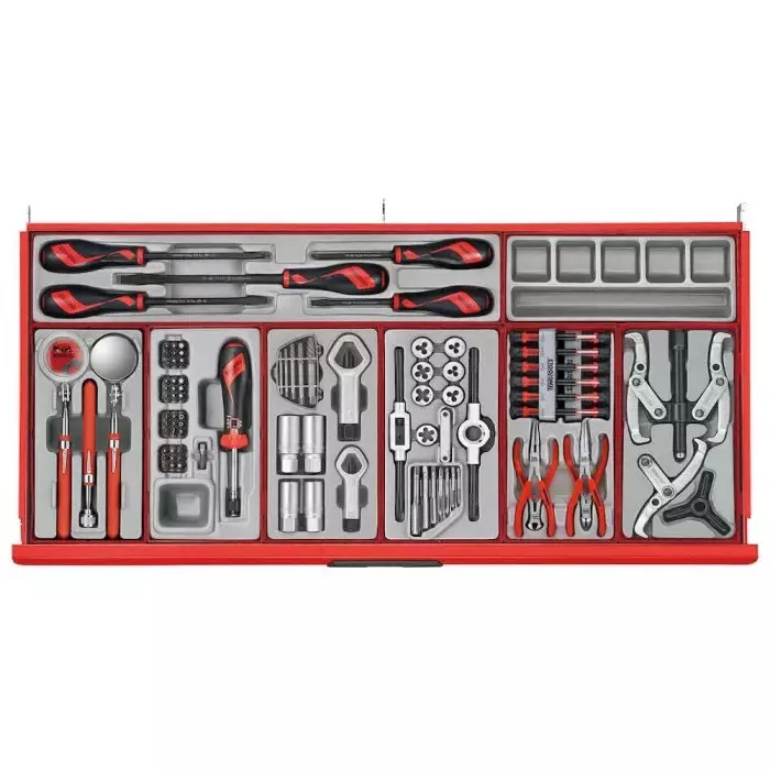 Teng Tools 1034 Piece Automotive Tool Kit Tool Kit with Foam Inlay, VDE Approved, TC mm1034N