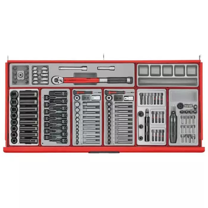 Teng Tools 1034 Piece Automotive Tool Kit Tool Kit with Foam Inlay, VDE Approved, TC mm1034N