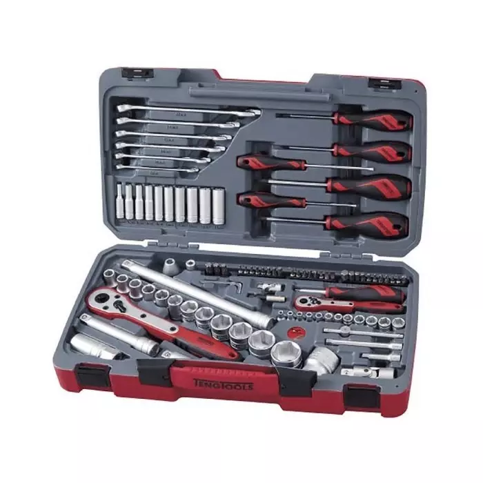 Teng Tools 95 Piece Automotive Tool Kit with Case, TM095