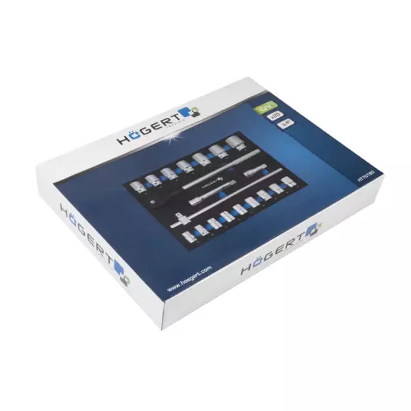 hogert-technik-20-pcs-ratchet-tool-set-eva-insert-34-inch-19-mm-drive-size-and-chrome-vanadium-alloy-steel-body-ht7g180