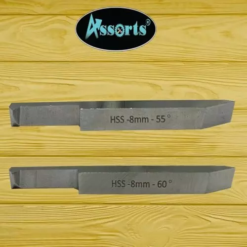 Assorts Double End External & Threading Tool Set High Speed Steel M2 8x8 mm Shank