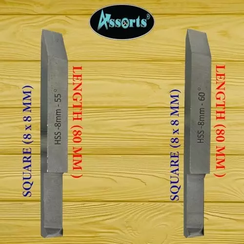 Assorts Double End External & Threading Tool Set High Speed Steel M2 8x8 mm Shank