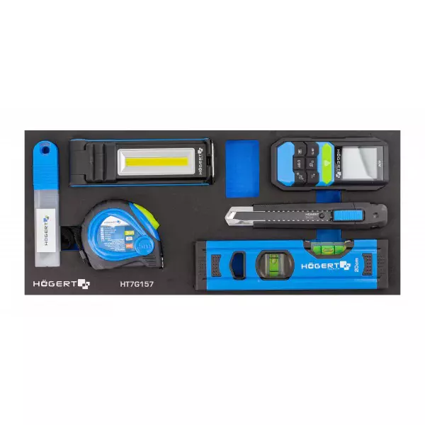 Hogert Technik 15 Pcs Measuring Tool Set for Dimension Measurement Used by Professionals, HT7G157