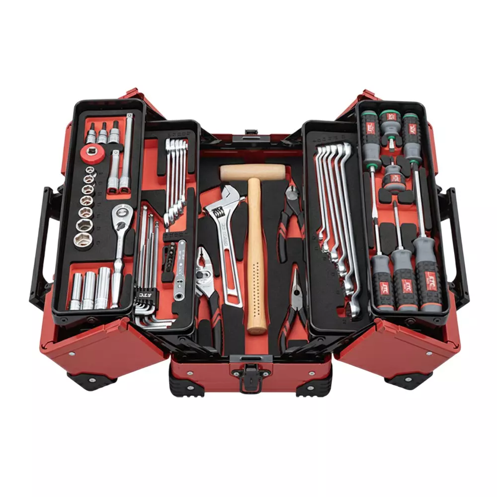 Ktc Tool Set Double-Sided Metal Case Type 9.5 mm Sq. Drive, SK3562WZR