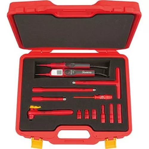 Ktc Insulated Tool Set Sockets Ratchet Voltage Tester 9.5 mm Sq. Drive, ZTB311VB (Pack of 12)