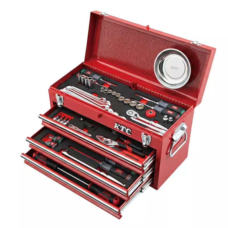 Ktc Tool Set Chest Type 9.5 mm Sq. Drive, SK3661XS