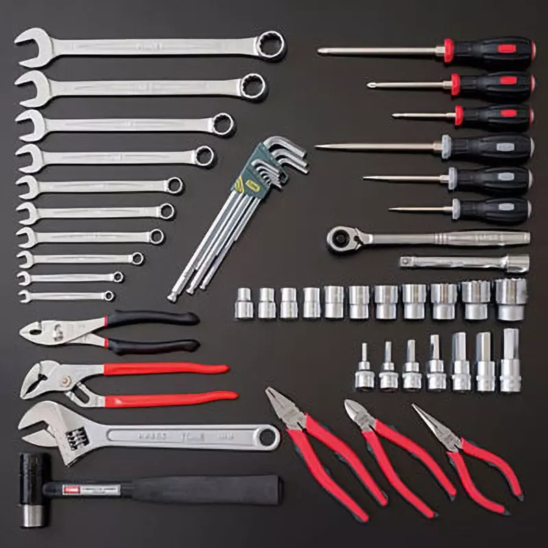 TONE Tool Set Tsh4509 12.7 mm Square Drive, TSH4509BK (Set of 53 Pcs)