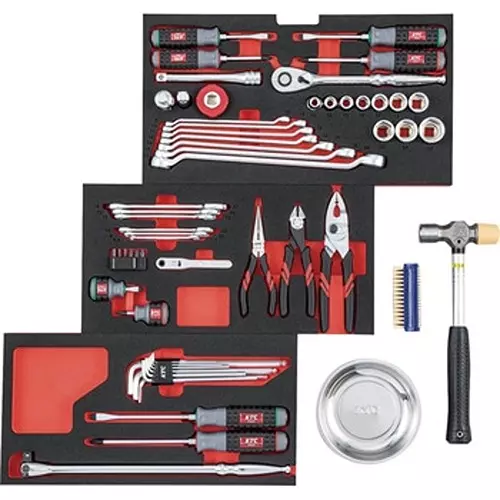 Ktc Socket Wrench Tool Set Kit in Chest Case 12.7 mm Sq. Drive, SK4590E (Pack of 59)