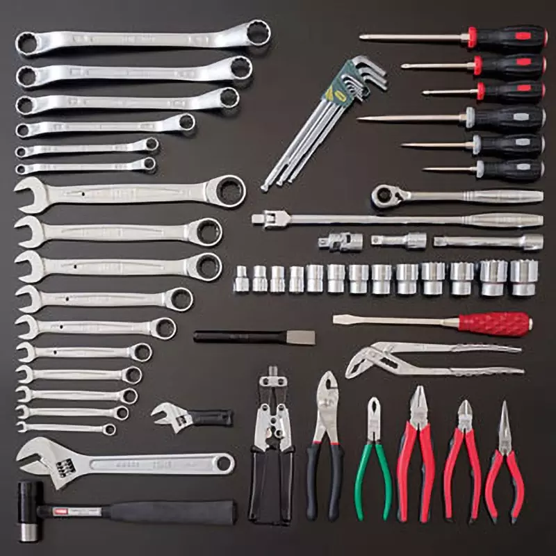 TONE Tool Set Tss450 12.7 mm Square Drive, TSS450SV (Set of 62 Pcs)