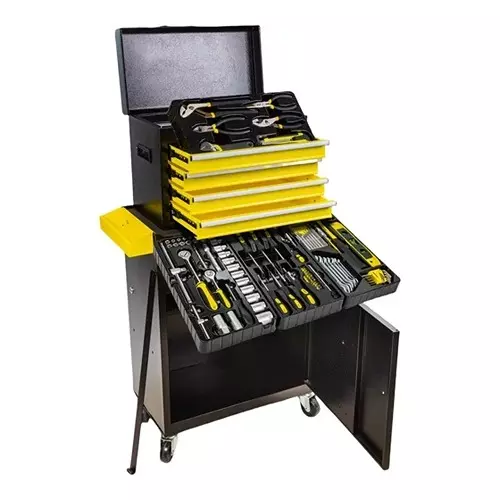 WMC Tools 253 Pcs Tool Set and Tool Trolley Combo Kit Metal Body for DIY, Domestic & Professional Use, WMC-WMC253
