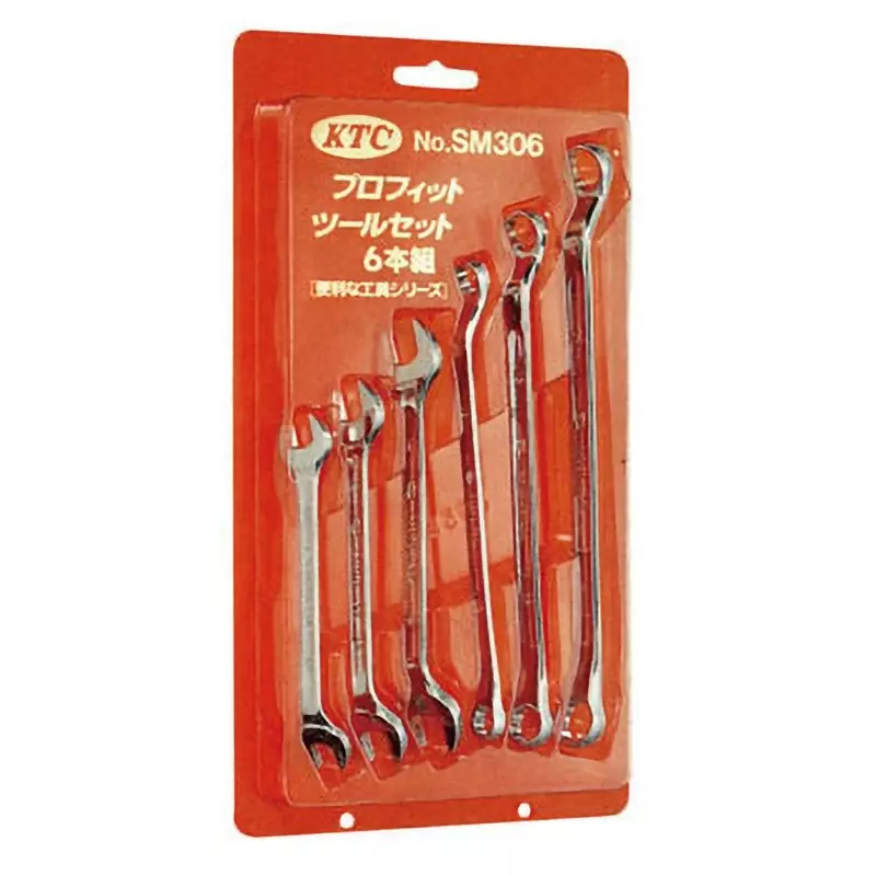 Ktc Profit Tool Set Spanner and Glasses Wrench Kit, SM306 (Pack of 6)