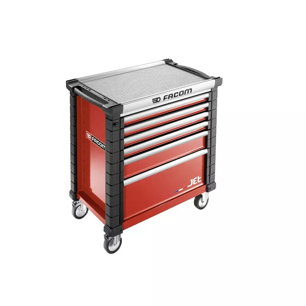 Facom 6 Drawer Steel Wheeled Roller Cabinet, JET.6M4APF