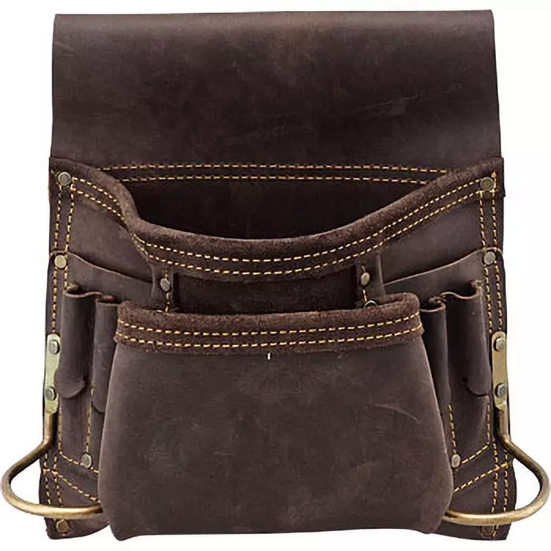 MonotaRO Waist Bag Made of Oil Leather Oil leather for Up to about 65 mm Belt Width, 49097816