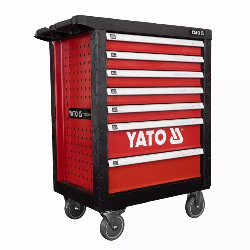 Yato Roller Cabinet With 400 Pcs Tools Red & Black Color for Professional and Industrial Use, YT-55302