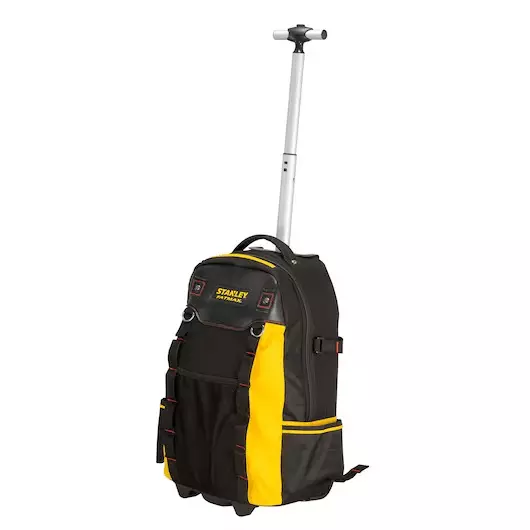 Stanley Fatmax Backpack on Wheels with 20 Kg Load Capacity, 24.5 L Volume and Heavy-Duty 600 Denier Fabric Body, 1-79-215