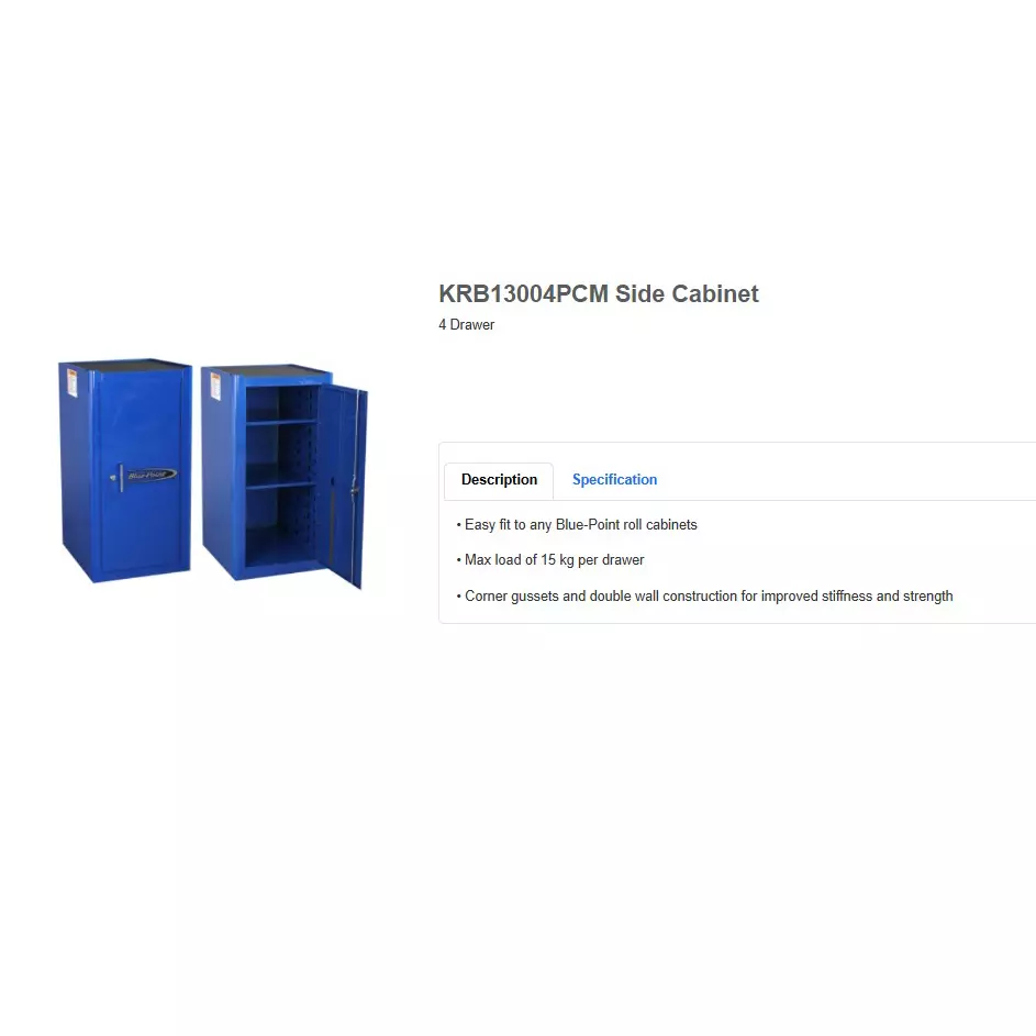 blue-point-26-inch-6604-mm-size-top-chest-work-top-side-cabinet-blue-color-with-double-wall-construction-and-pe-powder-painted-finish-krb13004pcm