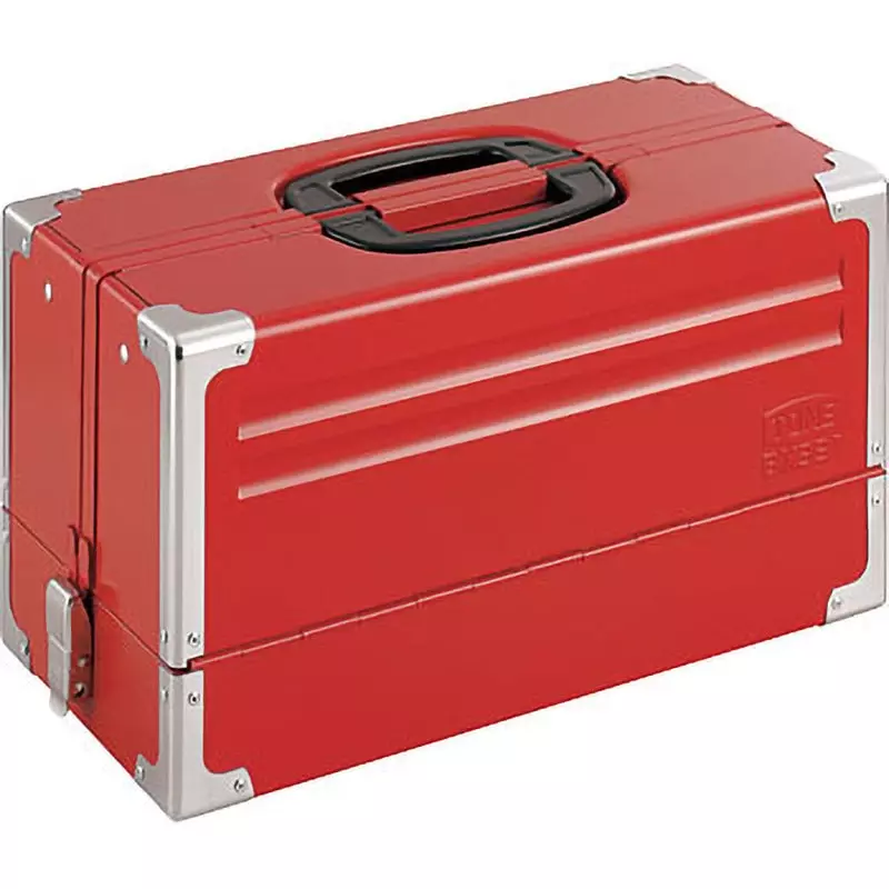 TONE Tool Case (Metal) V Type 3-Stage Steel Silver 220 Outer Depth, BX331SV