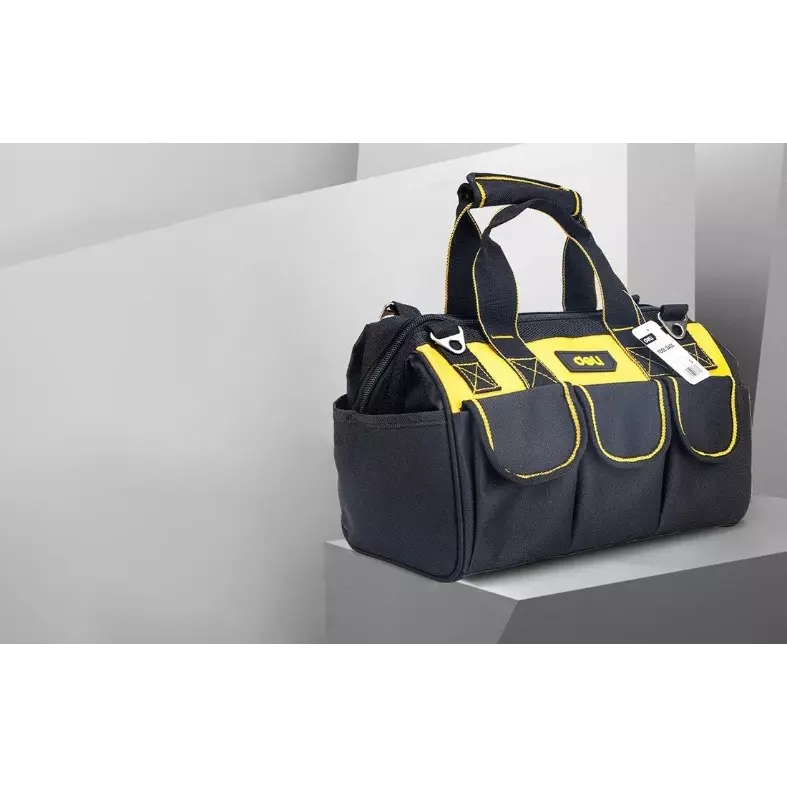 DELI Tool Bag 360x200x220 mm, 600D High Density Oxford Material, 13 Pockets, EDL586119
