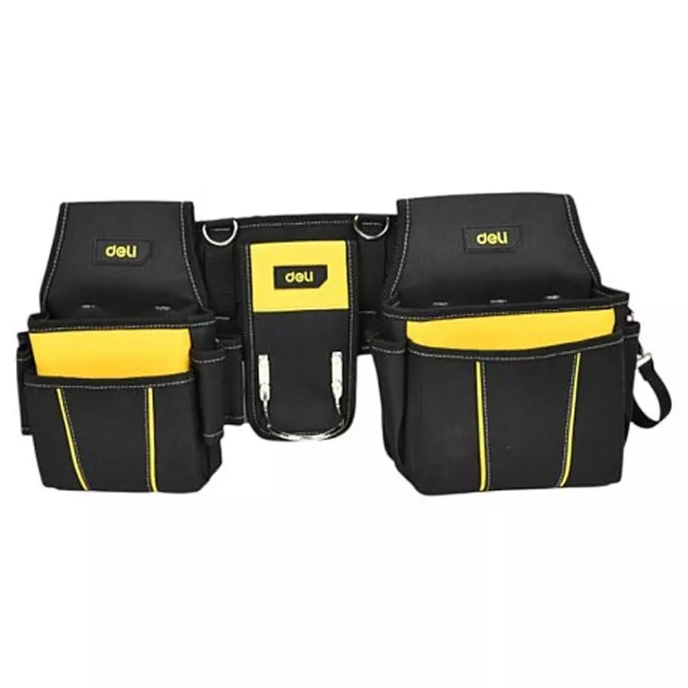 DELI Electrician Tool Belt 1330x900x280 mm Size, 600D High Density Oxford Material, EDLP10